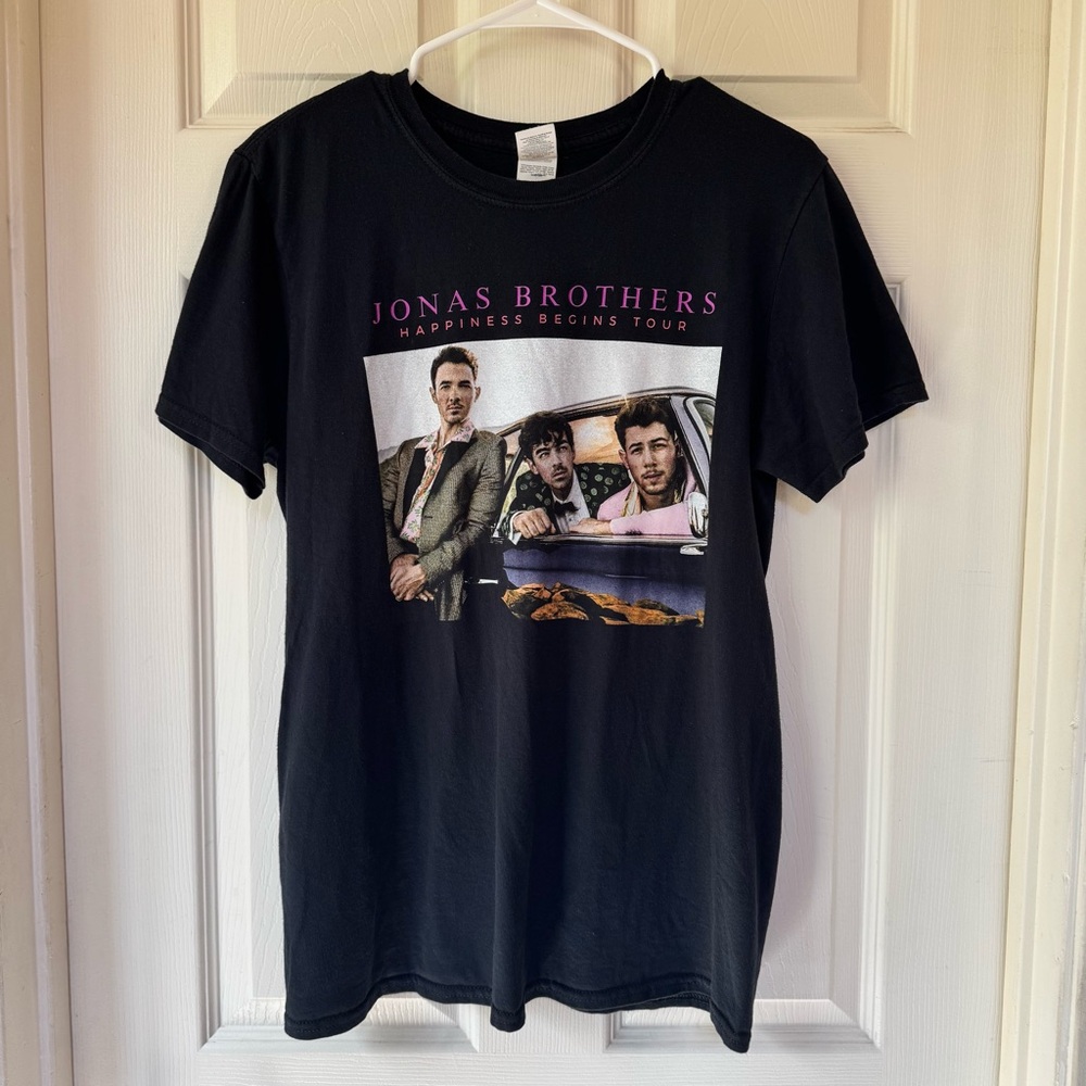 Jonas Brothers Happiness Begins Tour Date T-shirt Women’s M 2019 Black Babydoll